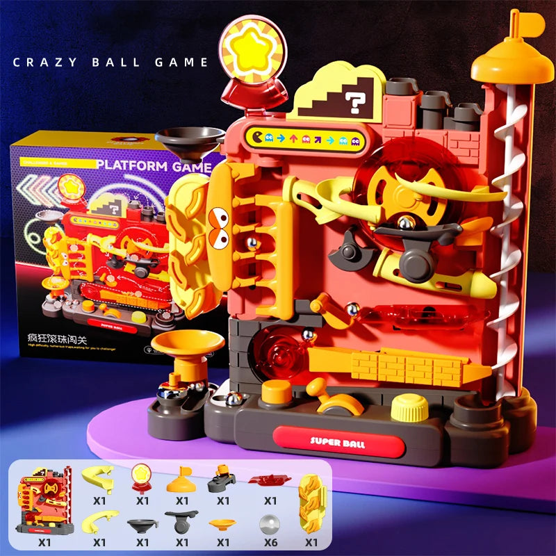 Montessori-Lernspielzeug – Mehrschichtige Kugelbahn für interaktives Lernen, ideales Lernspielzeug für 3- bis 5-Jährige 0