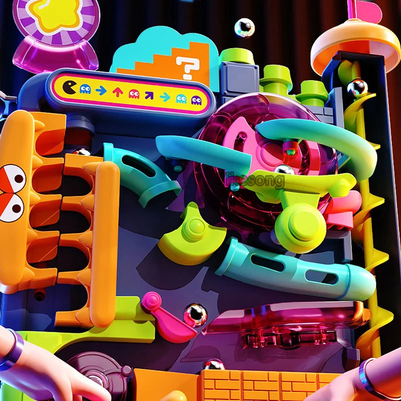 Montessori-Lernspielzeug – Mehrschichtige Kugelbahn für interaktives Lernen, ideales Lernspielzeug für 3- bis 5-Jährige 1