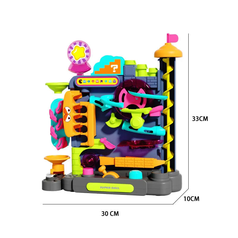 Montessori-Lernspielzeug – Mehrschichtige Kugelbahn für interaktives Lernen, ideales Lernspielzeug für 3- bis 5-Jährige 7