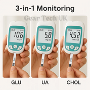 Multifunktional Analysator Home -Cholesterin -Testkit mit Lancets Harnsäure -Messglukosemessgerät 4