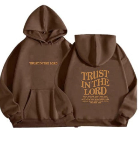 Gudomlig tröst | Förtroende för Herren Hoodie för kvinnor