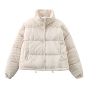 Brielle | Elegant kord quiltad jacka