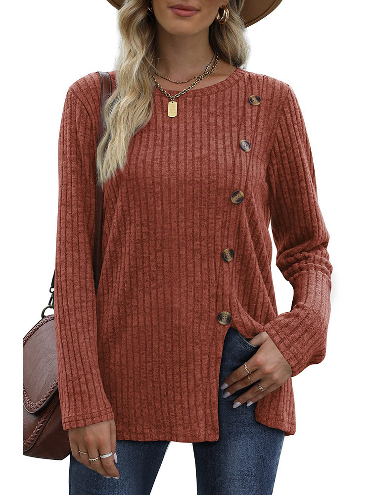 Keisha | Elegant och avslappnad vinteröverdel med knapprad för damer