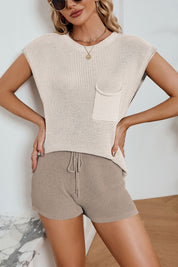 Leyann | Vielseitiges ärmelloses Strickwaren-Set