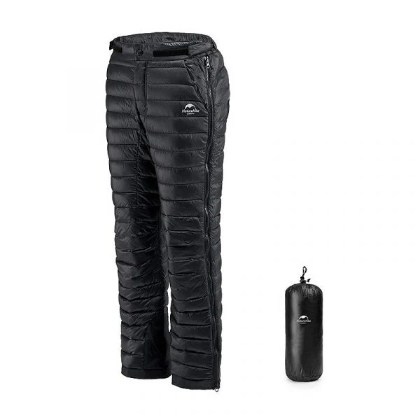 Outdoor-Thermo-Gänsedaunenhose mit Reißverschluss, Camping, Wandern, Skifahren 0