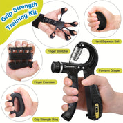 PowerGrip Handtrainer-Set – 5-in-1 für starke Hände und Unterarme 1