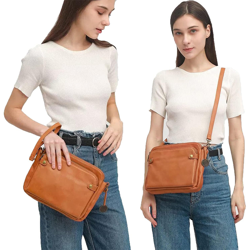 Praktische Damen-Schultertasche aus elegantem, strapazierfähigem Stoff 2