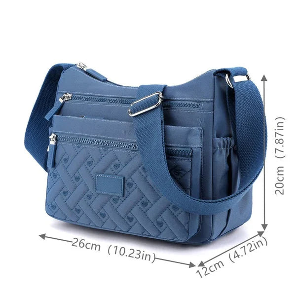 Praktische Damen-Schultertasche aus strapazierfähigem Nylon 2