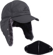 Premium -Männer Winterkaltes Wetter Schneehut mit Ohrklappen und Rand 2