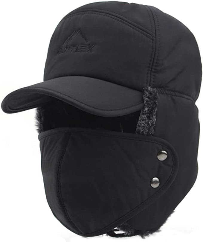 Premium -Männer Winterkaltes Wetter Schneehut mit Ohrklappen und Rand 3