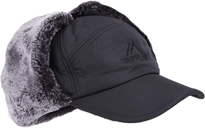 Premium -Männer Winterkaltes Wetter Schneehut mit Ohrklappen und Rand 4