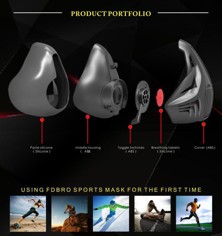 Professionelle Trainingsmaske – Verbessert Lungenkapazität und Fitness 2