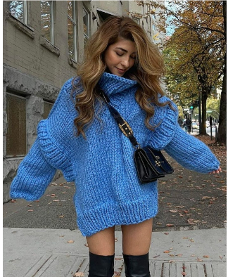 Alina | Kuschelig Oversize Strickpullover für Damen