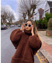 Alina | Kuschelig Oversize Strickpullover für Damen