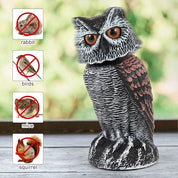 Realistischer 2-Pack-Eulenköder mit rotierenden Kopf-Outdoor-Vogel und Schädlingsschutzmittel 2