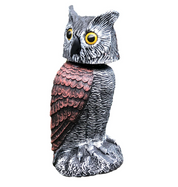 Realistischer 2-Pack-Eulenköder mit rotierenden Kopf-Outdoor-Vogel und Schädlingsschutzmittel 3