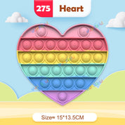 Regenbogen-Pop-Fidget-Toy – Sensorisches Silikonspielzeug zur Stressbewältigung, Konzentrationsförderung und zum Spielen für Kinder und Erwachsene 14