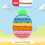 Regenbogen-Pop-Fidget-Toy – Sensorisches Silikonspielzeug zur Stressbewältigung, Konzentrationsförderung und zum Spielen für Kinder und Erwachsene 18