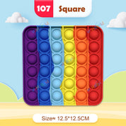 Regenbogen-Pop-Fidget-Toy – Sensorisches Silikonspielzeug zur Stressbewältigung, Konzentrationsförderung und zum Spielen für Kinder und Erwachsene 22