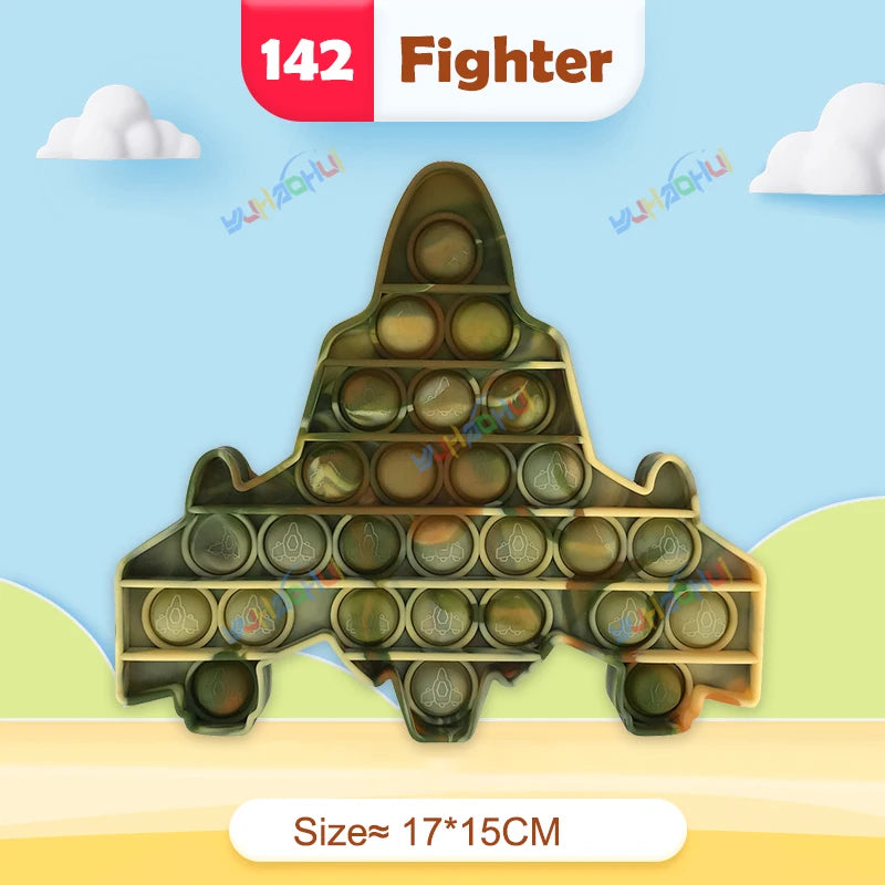 Regenbogen-Pop-Fidget-Toy – Sensorisches Silikonspielzeug zur Stressbewältigung, Konzentrationsförderung und zum Spielen für Kinder und Erwachsene 24