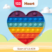 Regenbogen-Pop-Fidget-Toy – Sensorisches Silikonspielzeug zur Stressbewältigung, Konzentrationsförderung und zum Spielen für Kinder und Erwachsene 34