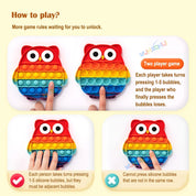 Regenbogen-Pop-Fidget-Toy – Sensorisches Silikonspielzeug zur Stressbewältigung, Konzentrationsförderung und zum Spielen für Kinder und Erwachsene 6