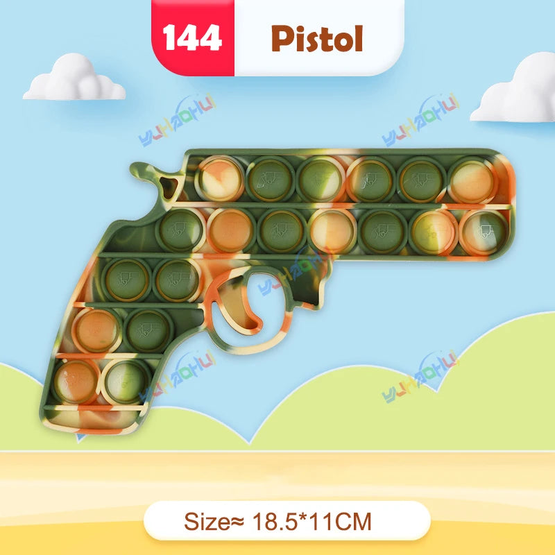 Regenbogen-Pop-Fidget-Toy – Sensorisches Silikonspielzeug zur Stressbewältigung, Konzentrationsförderung und zum Spielen für Kinder und Erwachsene 8