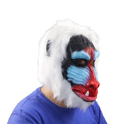 Rotes Gesicht Pavian Latex Affe Orang-Utan Kopf Set Tier Affe Maske 1