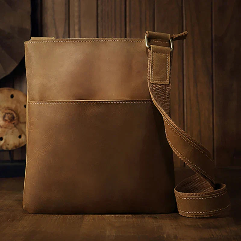 Jasper | Vintage läder crossbody-sling resväska