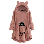 Fiona | Mysig luvtröja med kattöron