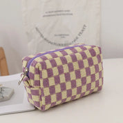 Nova | Trendy Karierte Y2K-Style Make-up Tasche