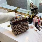 Keyla | Damen Reisekosmetiktasche mit Leopardenmuster Organizierer