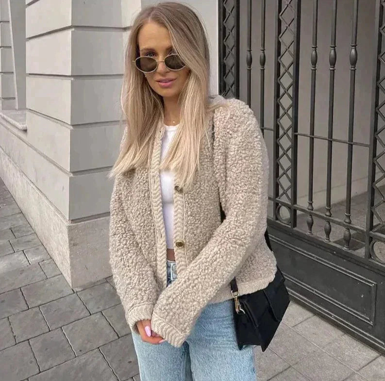 Alma | Bequeme und Stilvolle Damen Teddy Weste für den Winter