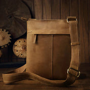 Jasper | Vintage läder crossbody-sling resväska