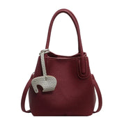 Chloe | Damens enfärgade PU-läder crossbody-handväska