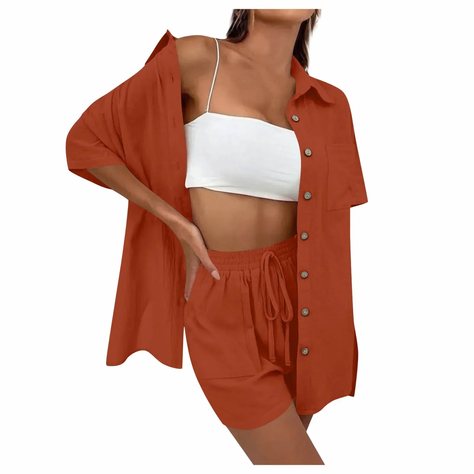Kirra | Bequemes lockeres Oberteil und lässiges Shorts-Set