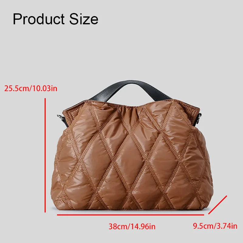Mila | Lätt vadderad crossbody messenger-handväska