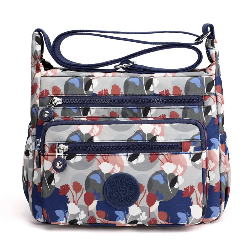 Zara | Stor vattentät nylon crossbody messenger-resväska