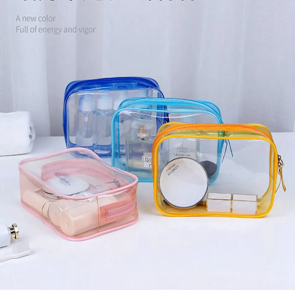 Samantha | Kompakte und tragbare transparente Make-up-Tasche