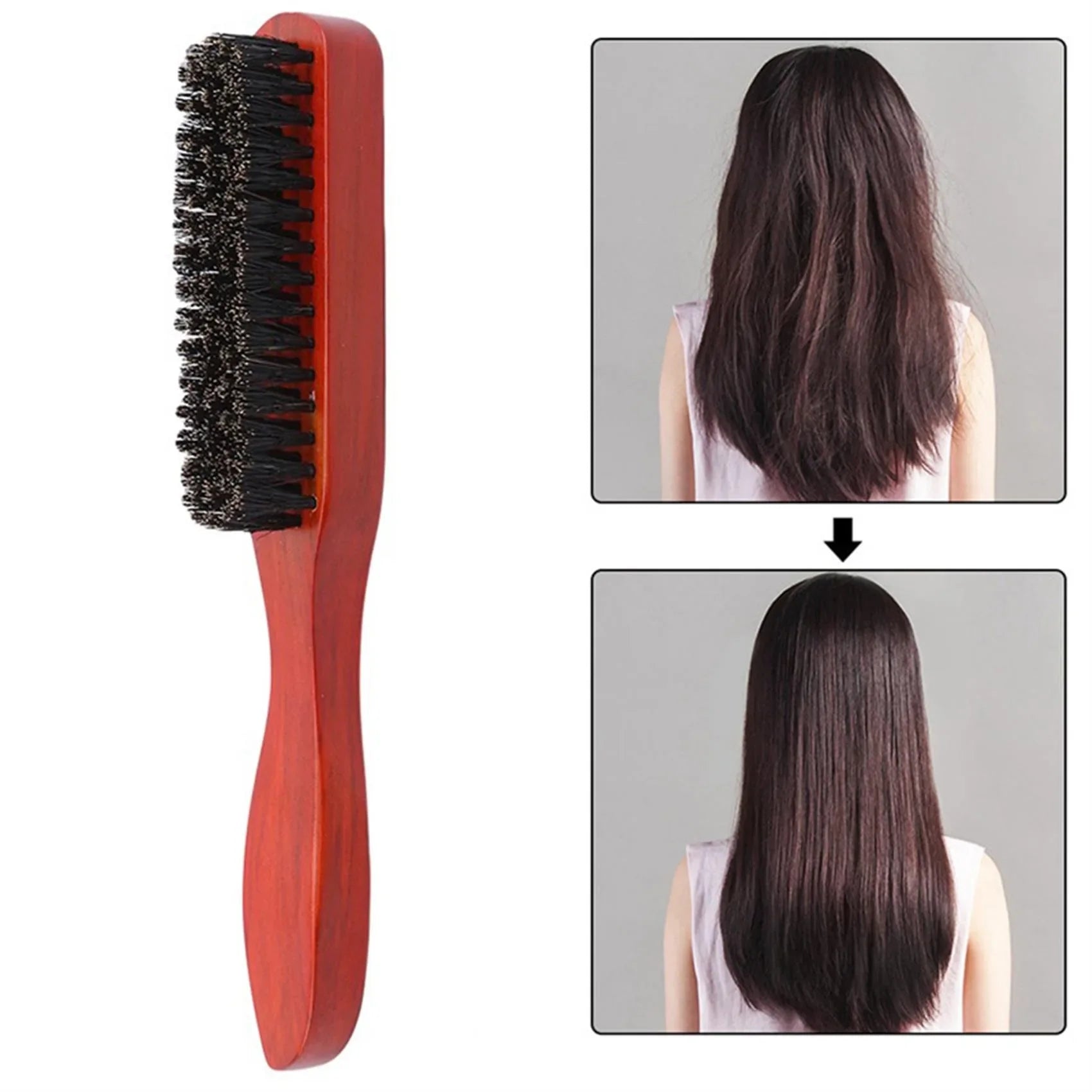 Salonsculpt - Schlankes hölzerne Nackpinsel für DIY -Friseur 4