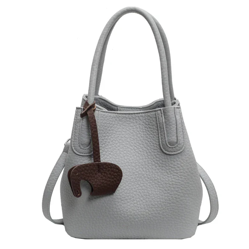 Chloe | Damens enfärgade PU-läder crossbody-handväska