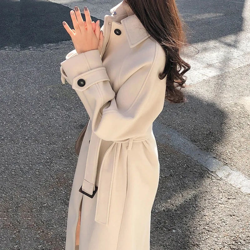 Keanne | Elegant lång vinter-trenchcoat för damer
