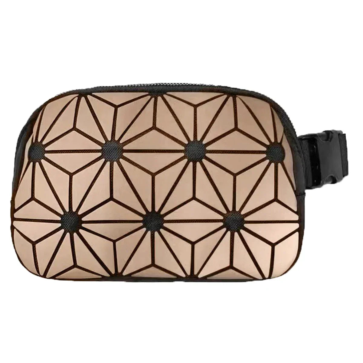 Zara | Holografisk geometrisk rese crossbody midjeväska