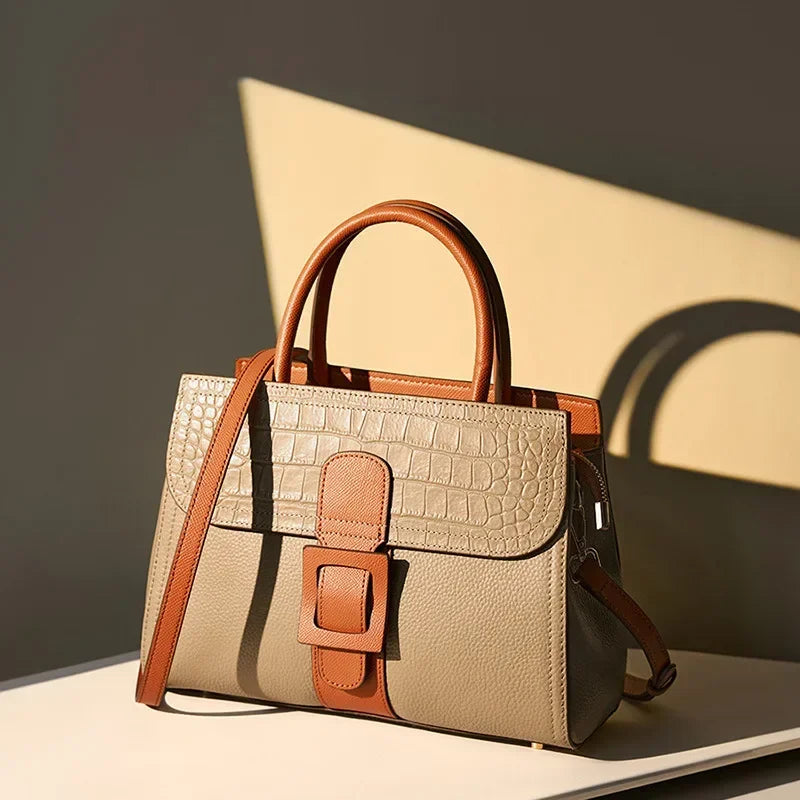 Sophia | Elegante Krokodilmuster Crossbody-Handtasche