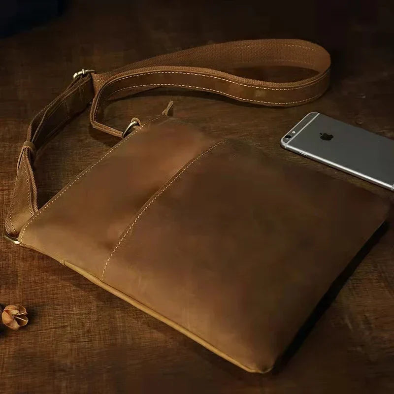 Jasper | Vintage läder crossbody-sling resväska