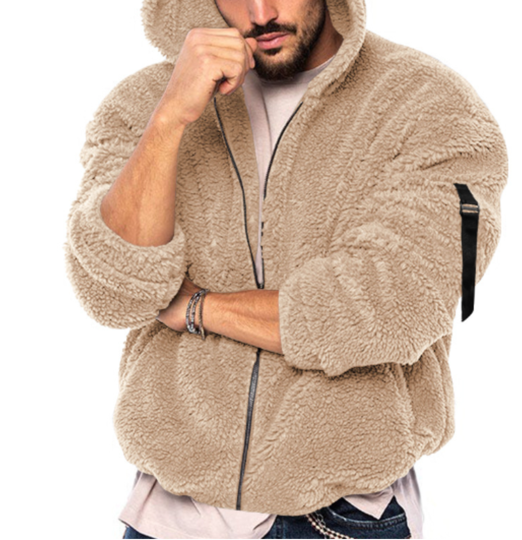 Leon | Lässig teddy vinterrock för herrar