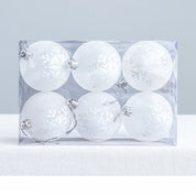 Schneekugel-Weihnachtskugeln | Hängende Weihnachtskugeln mit Glanz 0