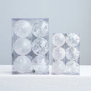 Schneekugel-Weihnachtskugeln | Hängende Weihnachtskugeln mit Glanz 3