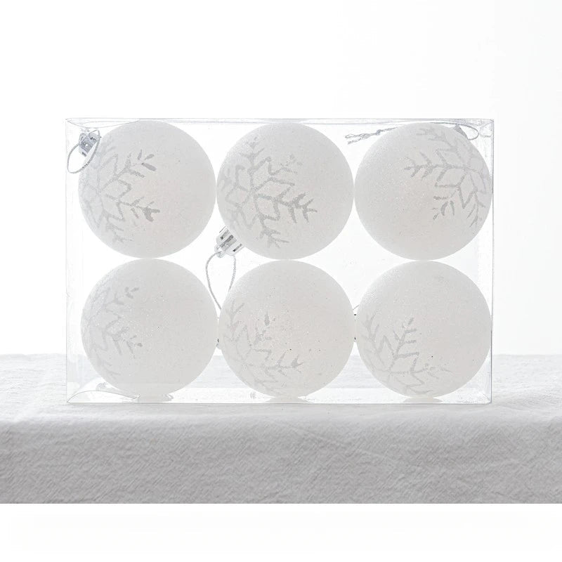 Schneekugel-Weihnachtskugeln | Hängende Weihnachtskugeln mit Glanz 8