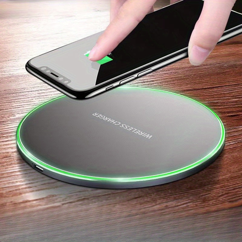 Schnelles drahtloses Ladegerät-15-W-Induktionsladebads für iPhone- und Android-Geräte, elegantes Design, kabelfreies Komfort 1